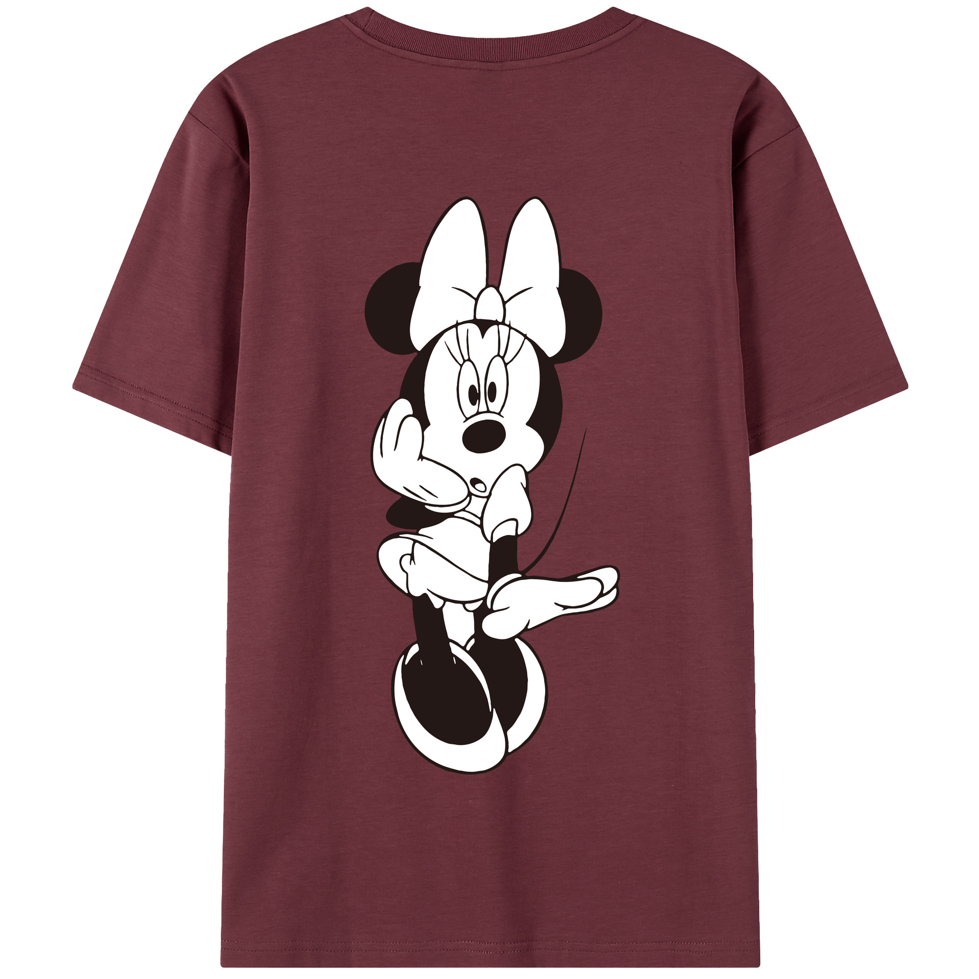 （画像用） ミッキーマウス Mickey Mouse 綿100％半袖Tシャツ（背面プリント）